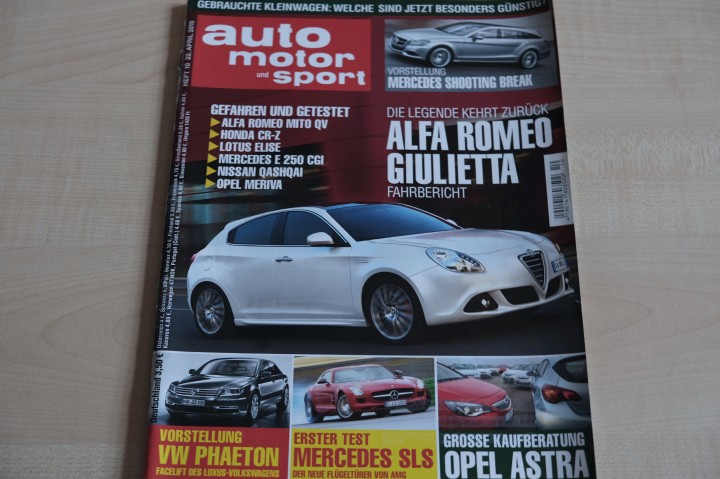 Deckblatt Auto Motor und Sport (10/2010)